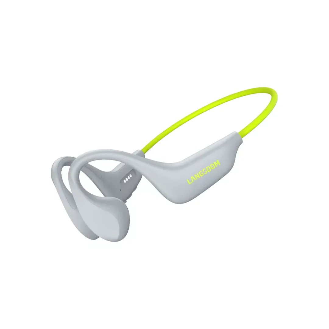 Langsdom Bone Conduction Swim Earbuds - Bluetooth 5.4, 16GB MP3, IPX8