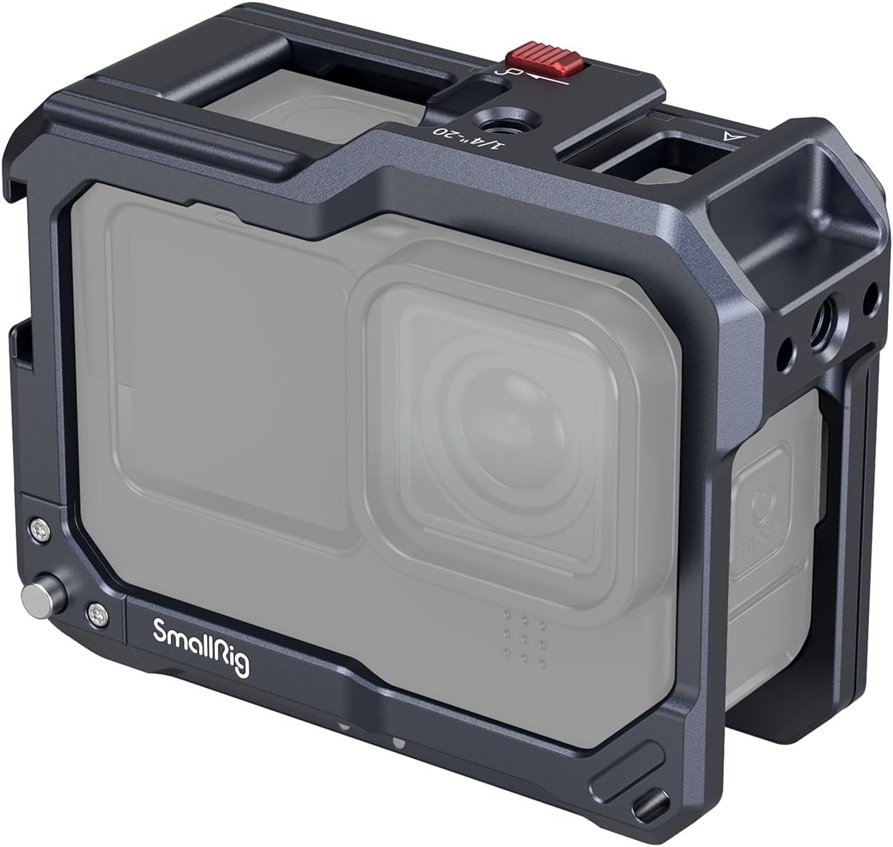 Caja GoPro 3084C - Fundas todo en uno para GoPro Hero12/11/10/9 Negro, compatible con el filtro de lente Max, 2 soportes de zapata fría