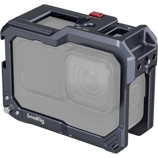Caja GoPro 3084C - Fundas todo en uno para GoPro Hero12/11/10/9 Negro, compatible con el filtro de lente Max, 2 soportes de zapata fría