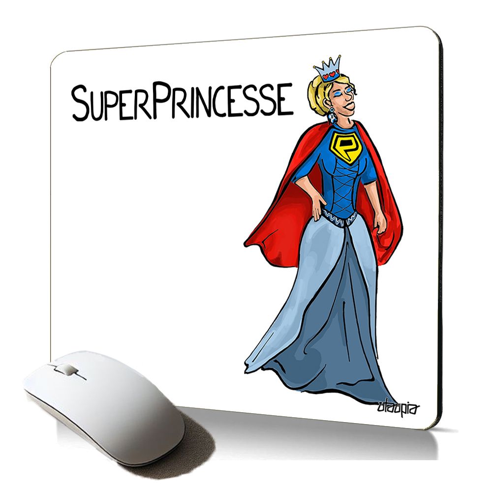 Utaupia Soft Mouse Pad - Super Princess Comic Design