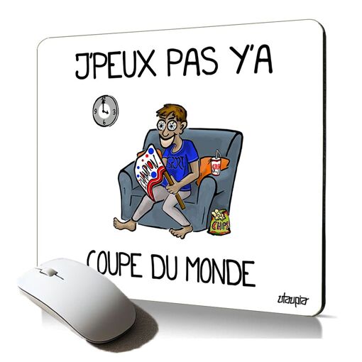 Utaupia Soft Mouse Pad - World Cup Football Theme (Humorous Design for Gamers)