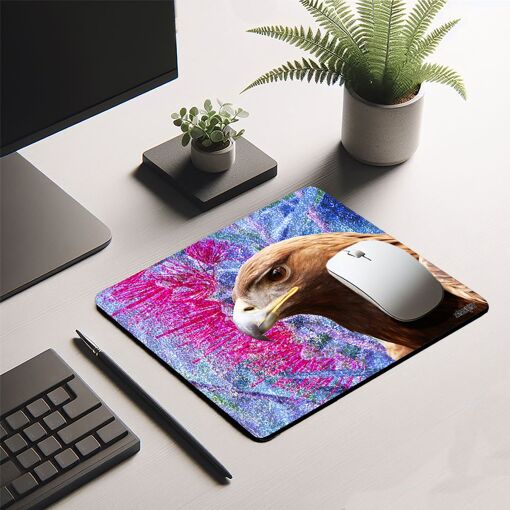 Utaupia Soft Bird Mousepad - Eagle Raptor Bird Design for PC Gaming Professionals