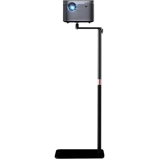Soporte de proyector de metal Vankyo, giratorio a 360° y regulable en altura, base en forma L discreta compatible con XGIMI Nebula, VANKYO Jinhoo, AuKing