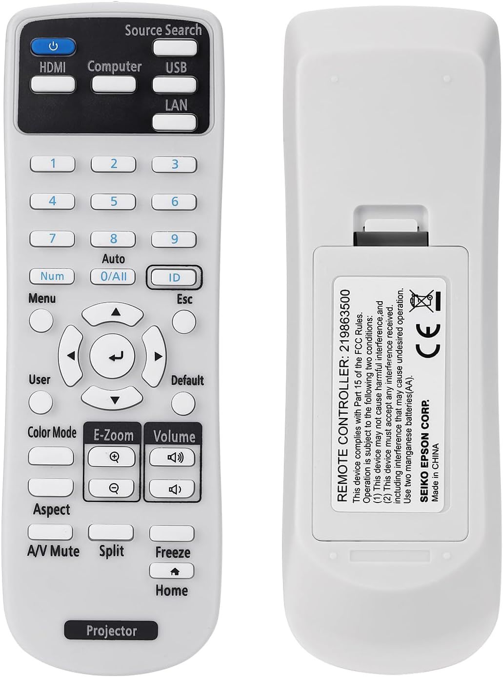 Epson Remote Control for Projectors - Universal Fit