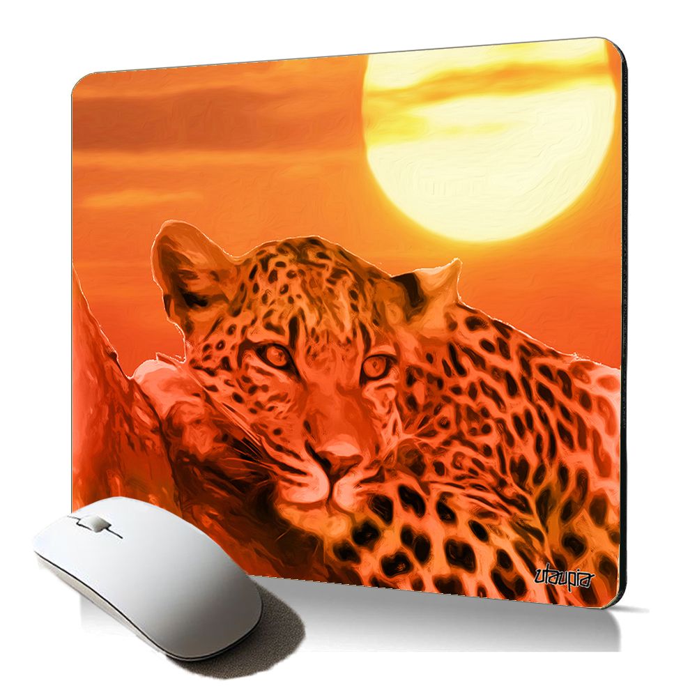 Utaupia Feline Design Mouse Pad - Soft Leopard Print