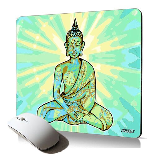 Buddha Design Soft Mousepad - Sun of India, Utaupia