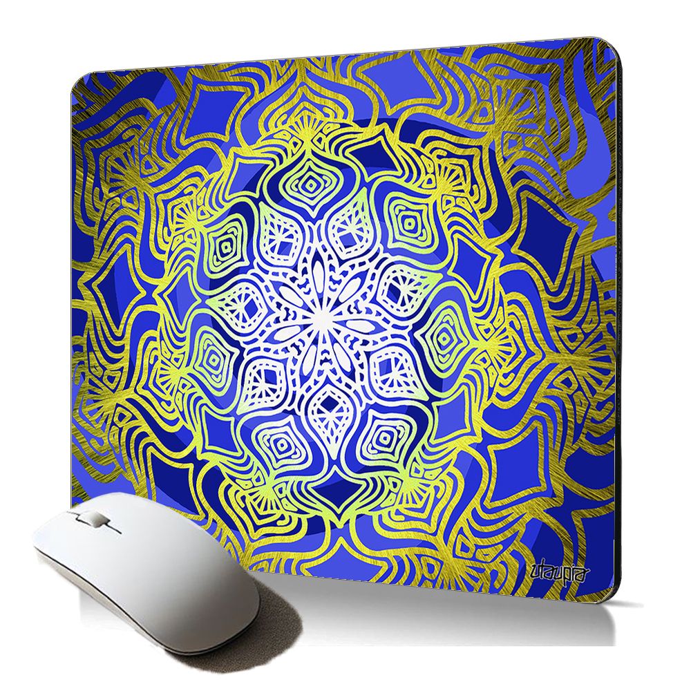 Utaupia Soft Mouse Pad with 3D Mandala Design - Yoga Theme