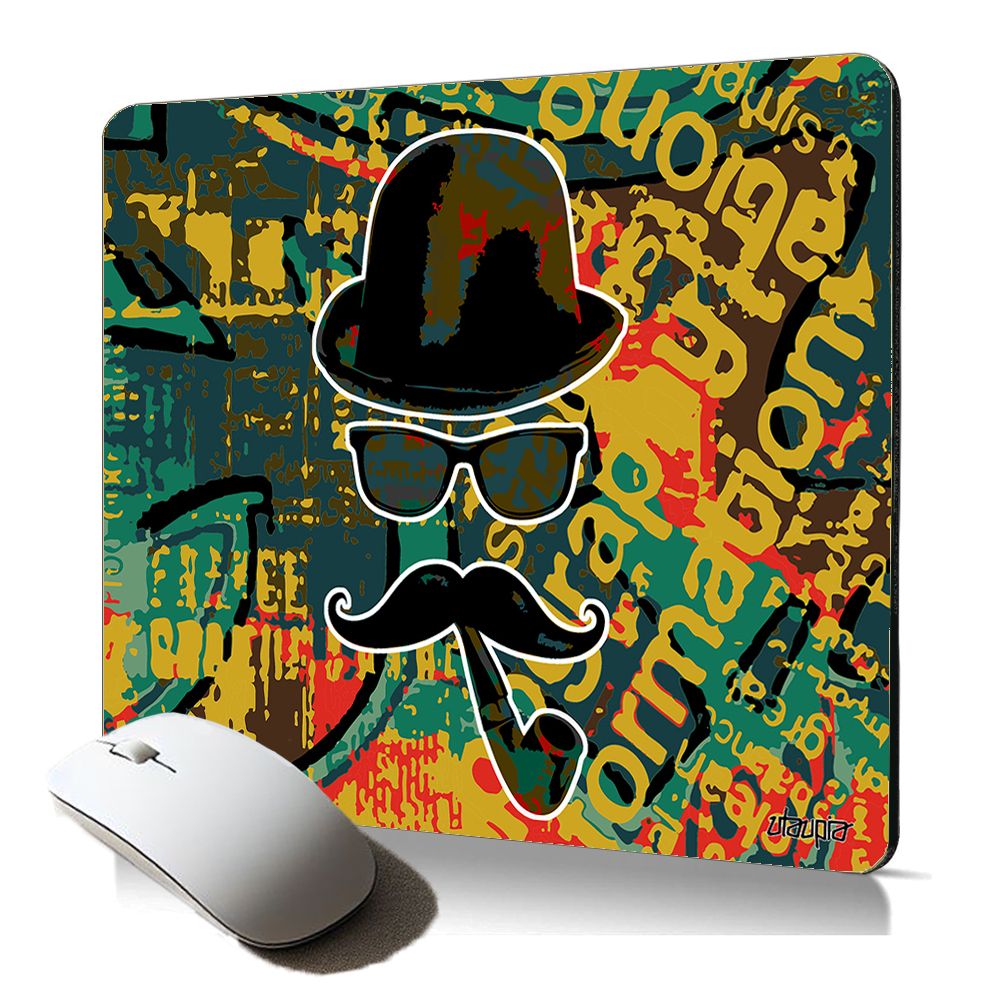 Utaupia Soft Mouse Pad - Street Art Moustache