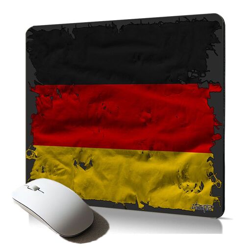 Manta para ratón suave Utaupia - Diseño de la bandera de Alemania, antiadherente, impermeable