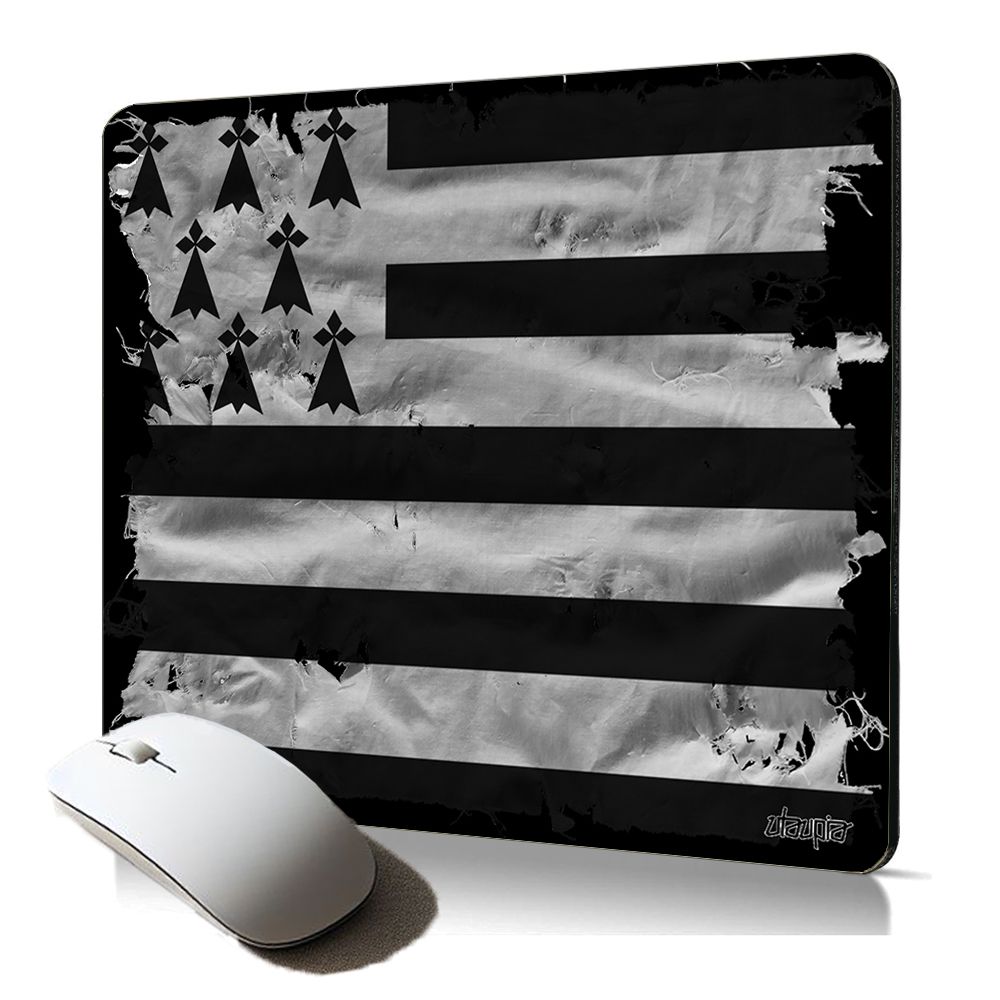 Utaupia Soft Mousepad - Brittany Flag Design, Unique Gift, Durable Accessory Printed in France