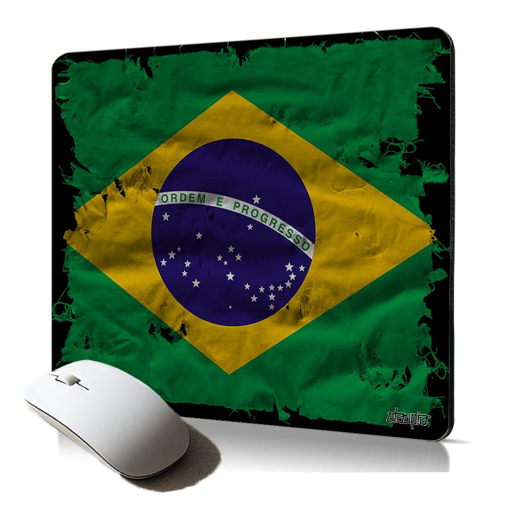 Utaupia Soft Mouse Pad - Brazil Flag, Professional Accessory for Copa America and World Cup Football