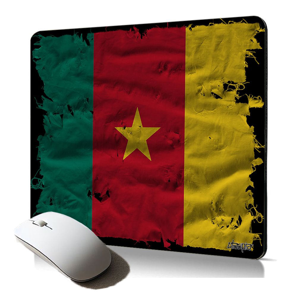 Utaupia Soft Mouse Pad with Cameroonian Flag Design for Gamers
