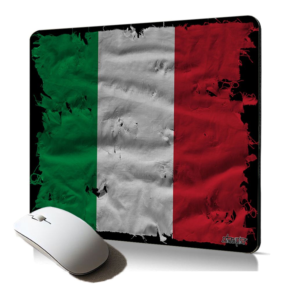 Utaupia Soft Mousepad - Italian Flag, Gaming Mouse Pad, Original Gift