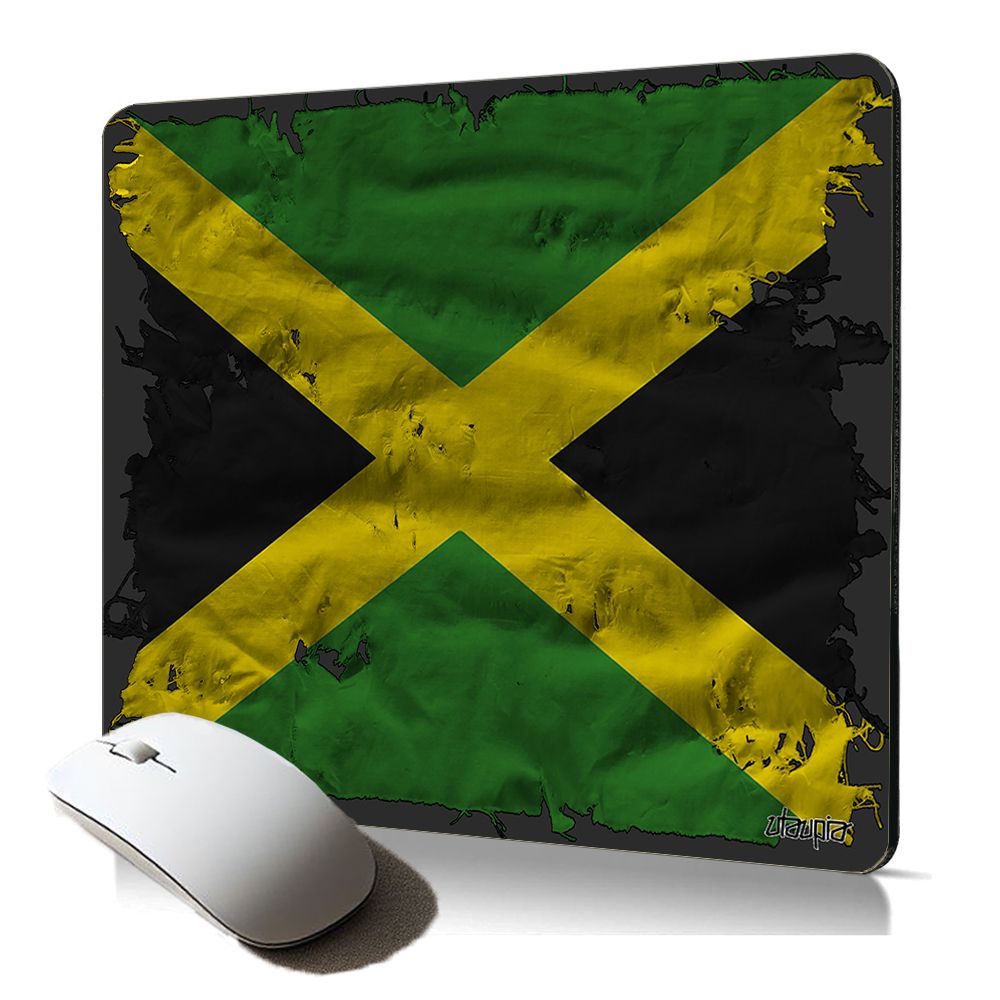Utaupia Jamaica Flag Soft Mouse Pad - Original Ragga Reggae Design