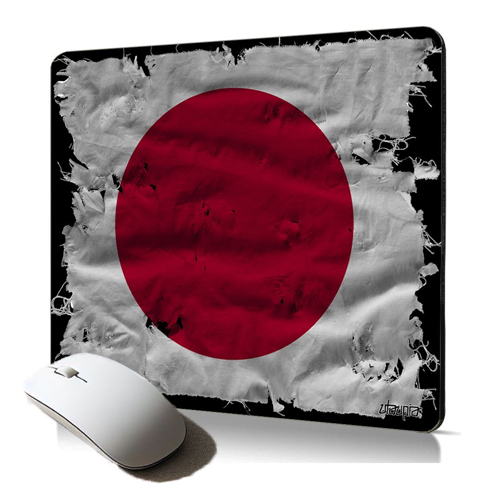 Alfombrilla de ratón suave de Utaupia con patrón de bandera japonesa
