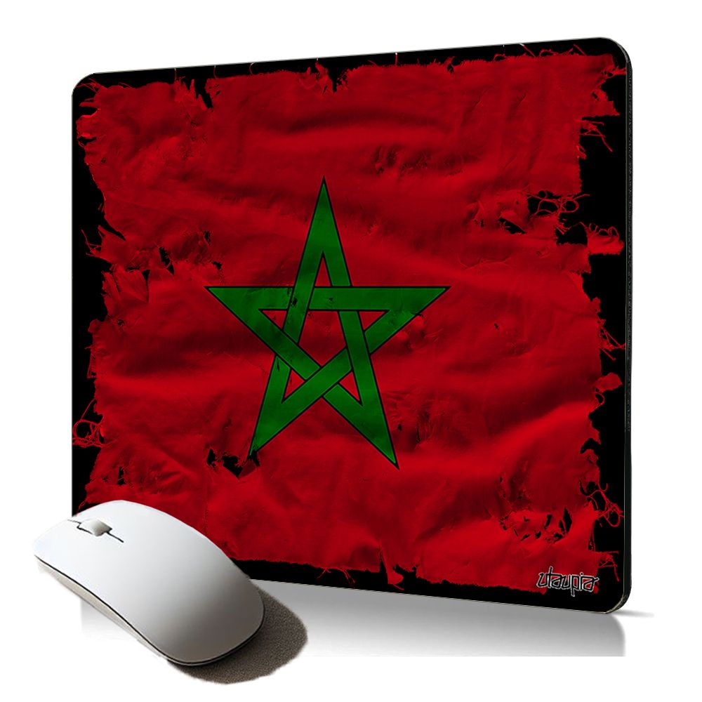 Utaupia Soft Mouse Pad with Moroccan Flag Pattern