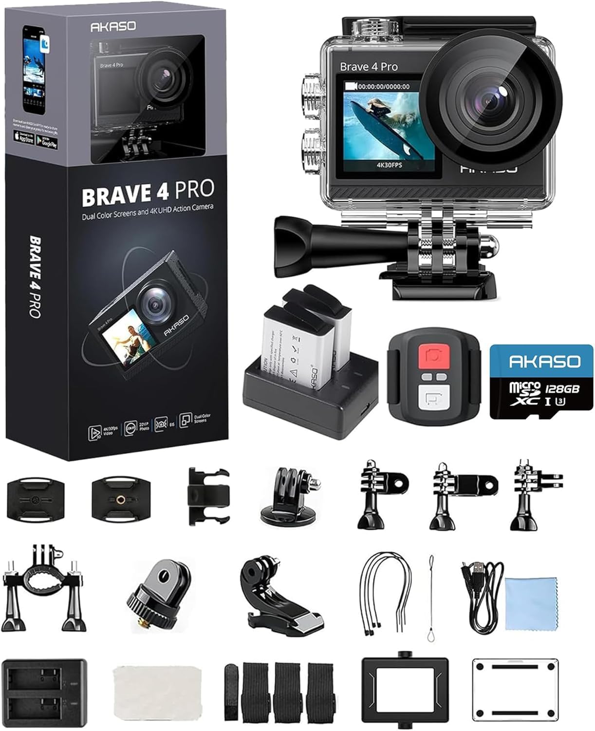 AKASO Brave 4 Pro 4K Sport Camera