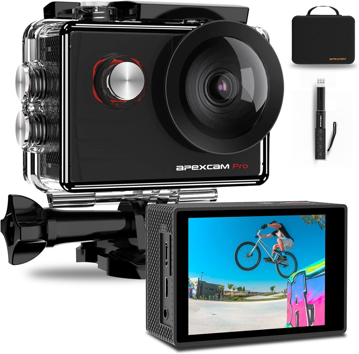 Caméra sportive Apexcam M90Pro Ultra HD 4K WiFi