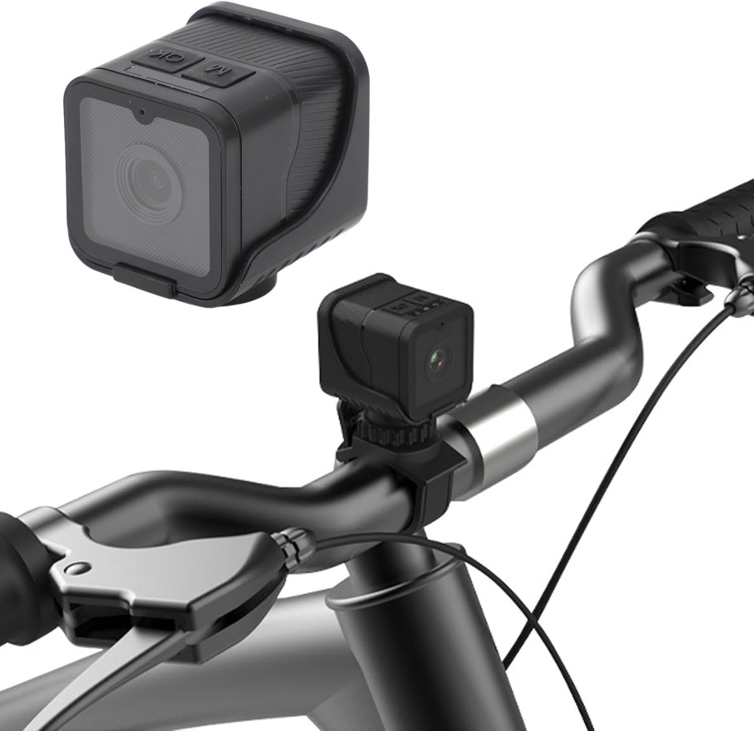 Cámara de acción WiFi Ultra HD 1080P MEVRONISSHOP, lente gran angular de 120°, grabación resistente al agua con bucle, kit de accesorios para cascos y bicicletas