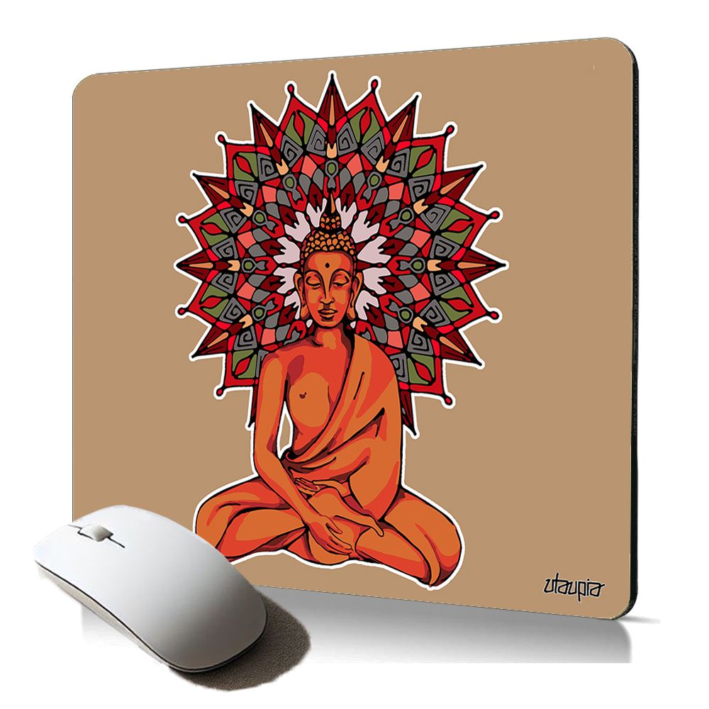 Utaupia Buddha Mouse Pad - Soft and Professional Gaming Accessory