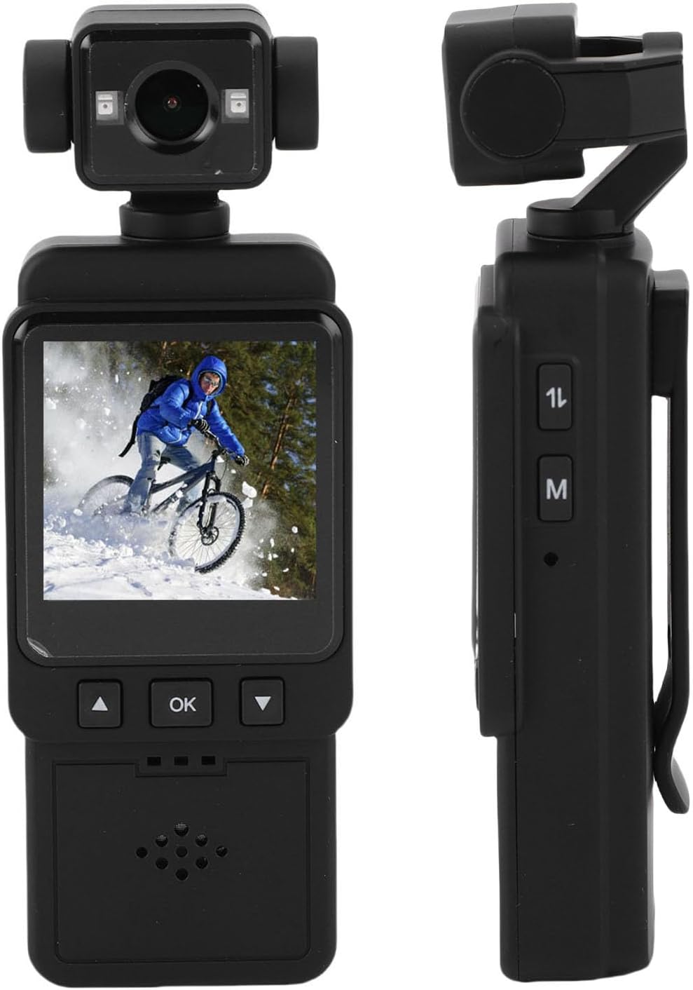 MEVRONISSHOP Action Camera 1080P, Sport WiFi Camera with 6-Axis Gyroscope IP65, Wide Angle Lens, Adjustable White Balance, for Cycling, Travel, Activities