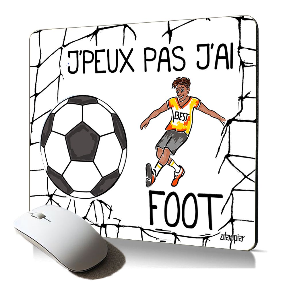 Utaupia Soft Mousepad with Humorous Football Design