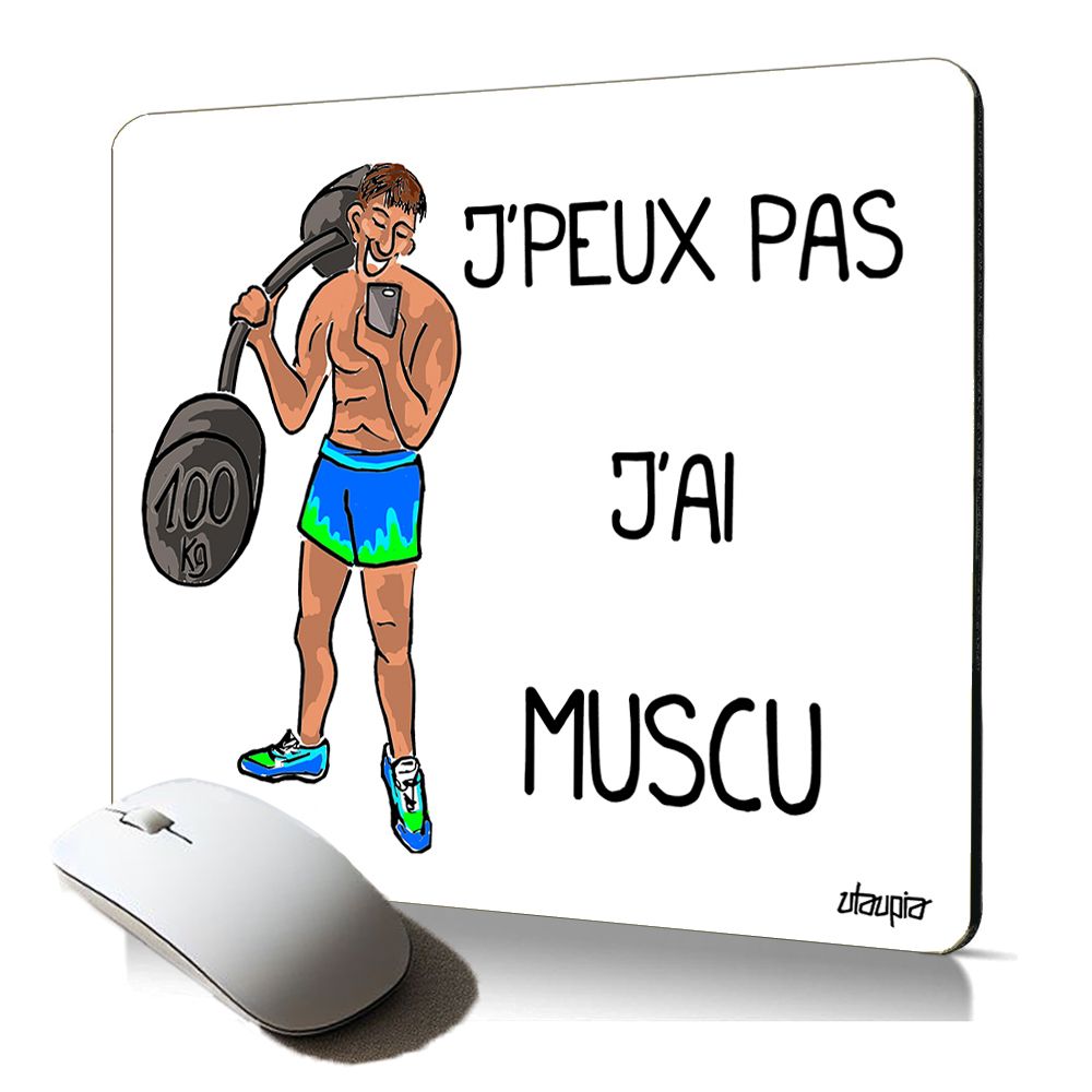 Utaupia Soft Mouse Pad - CrossFit Humor Comic