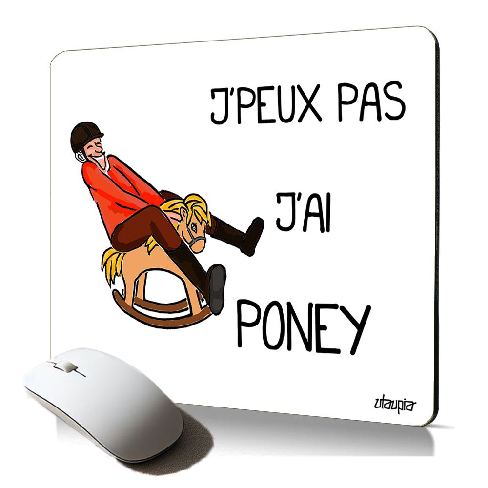 Utaupia Soft Mouse Pad - Pony Humor (Aquaponey) - Ergonomic and Esthetic