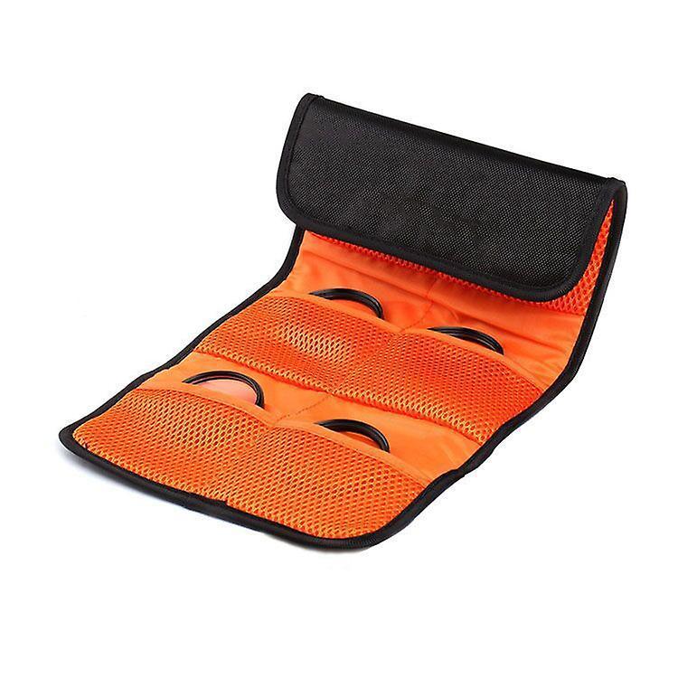 Svailse 2-Pocket Filter Case (49-77mm) - Wallet Style Lens Filter Bag for Nd, UV, and CPL Filters