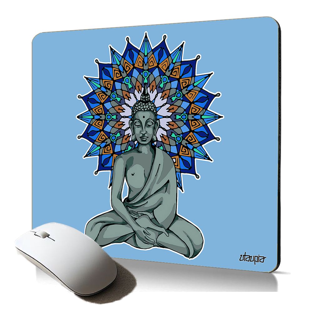 Utaupia Buddha Mandala Tibetan Design Mousepad