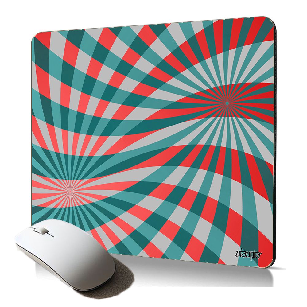 Utaupia Optic Illusion Soft Mouse Pad - Spiral Design Computer Accessory