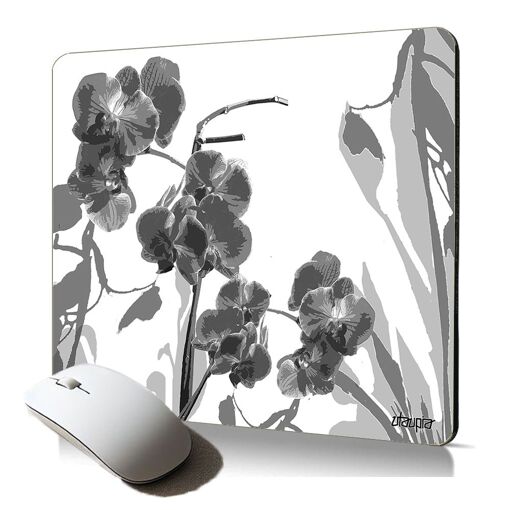 Tapis de souris souple Orchidée moderne Utaupia - Accessoire informatique nature