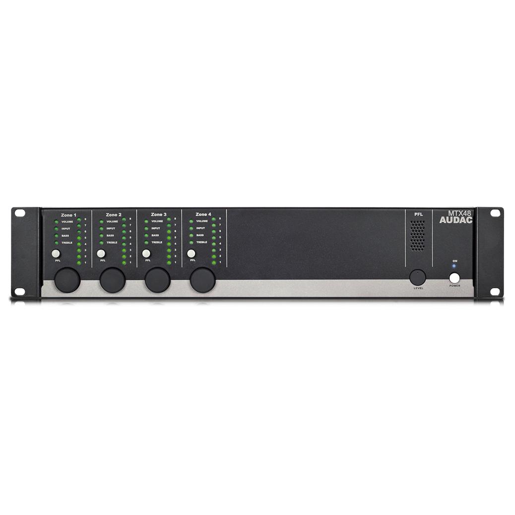 Audac MTX48 Home Audio Amplifier, Black