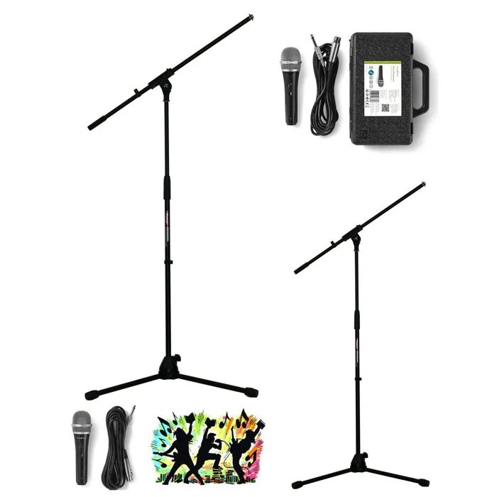 Prodipe Professional Microphone Stand with Boom Arm and Accessories
