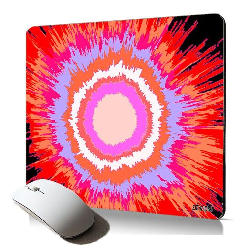 Utaupia Soft Explosion of Colors Mousepad - Eco-Friendly, Flexible Computer Desk Mat with Unique French Designs