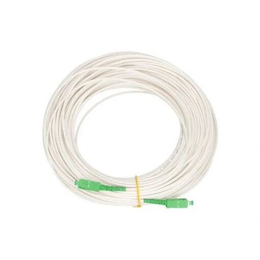 Câble de raccordement Extralink SC/APC-SC/APC, 3 mm, 30 m, LSZH, Blanc