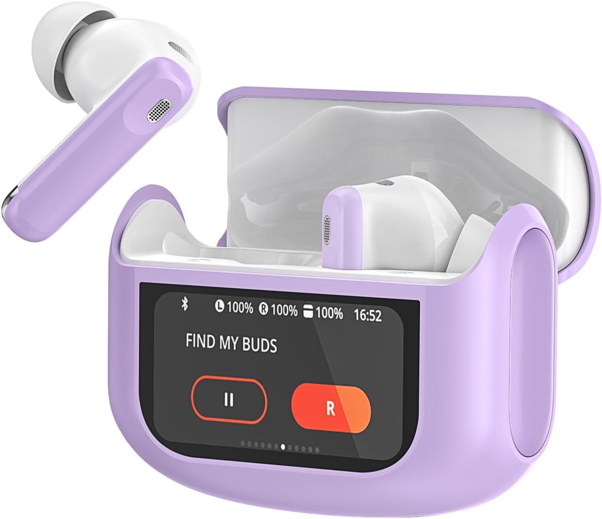 Écouteurs Bluetooth sans fil KALANKA, 48h d'autonomie avec Bluetooth 5.4, écran tactile multifonction, son stéréo immersif et réduction du bruit ANC/ENC/Mode Transparence