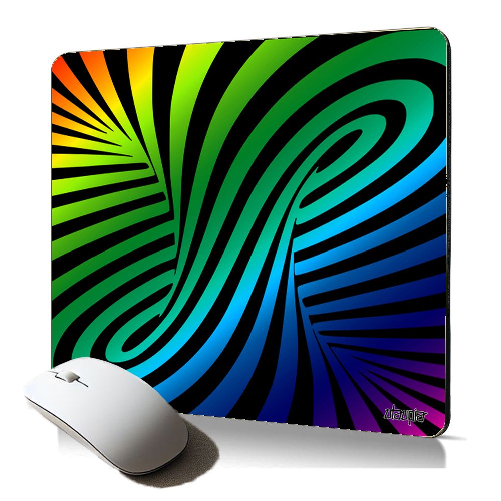 Utaupia Optic Illusion 3D Rainbow Soft Mouse Pad
