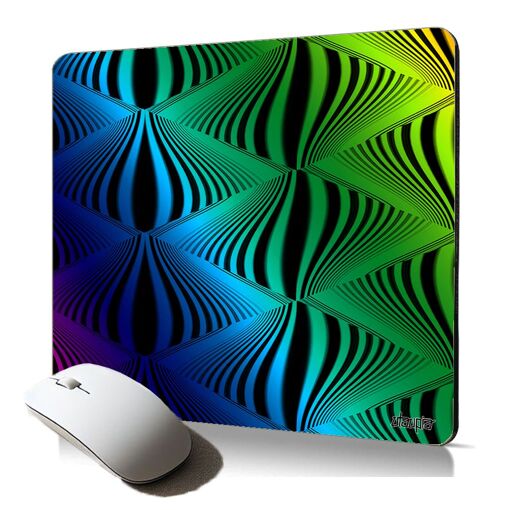Utaupia Optic Illusion Soft Mouse Pad - Triangle Rainbow, Ergonomic and Comfortable