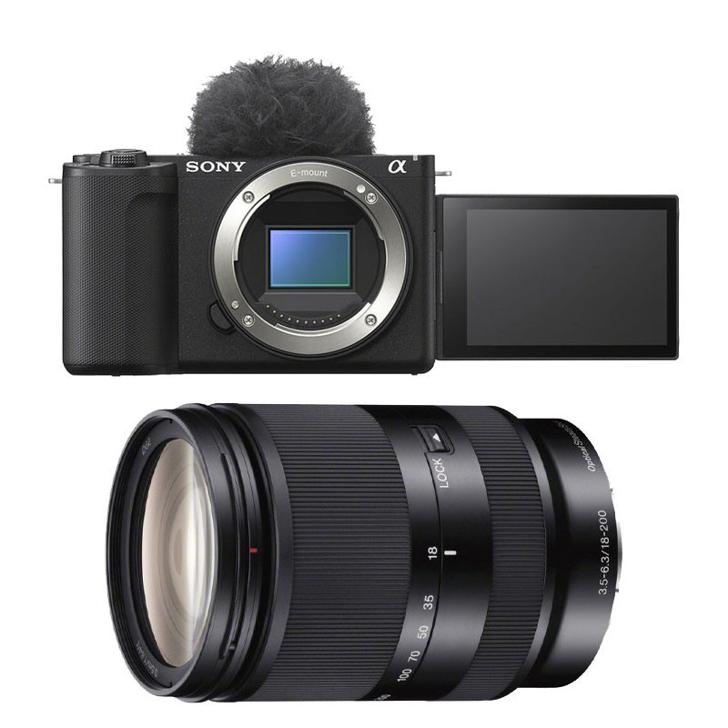 Sony Alpha ZV-E10 II Black + 18-200mm Lens, 3-Year Warranty