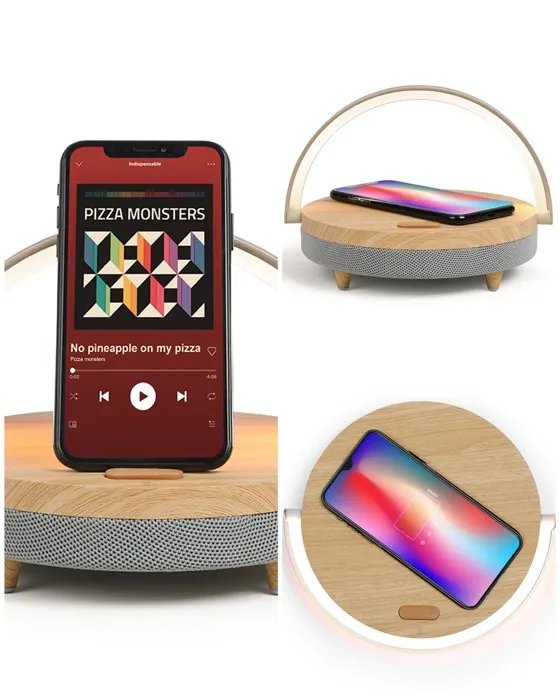 Haut-parleur Livoo avec chargement LED et chargeur inductif sans fil