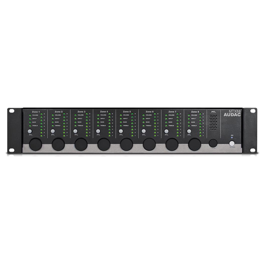 Audac MTX88 Home Audio Amplifier, Black