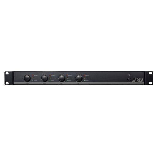 Audac EPA104 4.0 Channel Audio Amplifier, Black