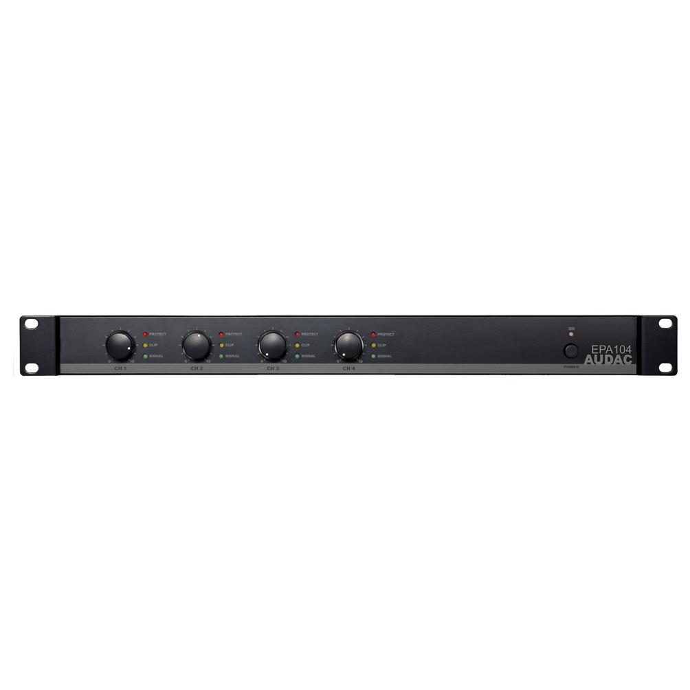 Audac EPA104 4.0 Channel Audio Amplifier, Black