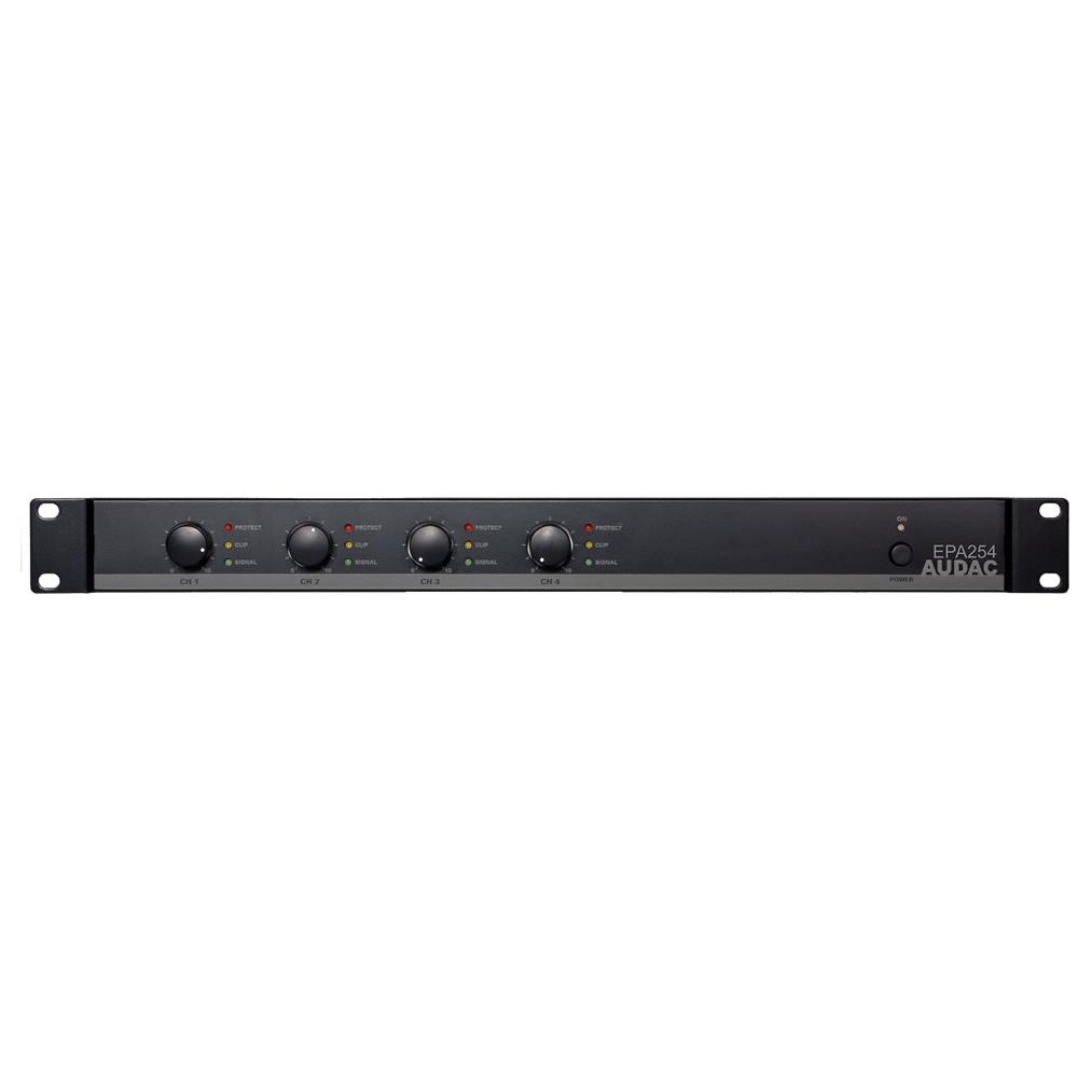 Audac EPA254 4.0 Channel Audio Amplifier, Black