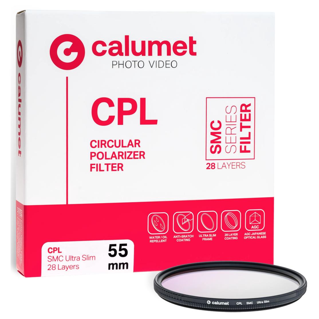 Calumet Circular Polarizing Camera Filter 55mm