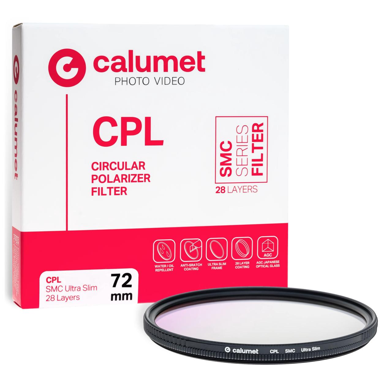 Calumet Circular Polarizing Camera Filter 72mm