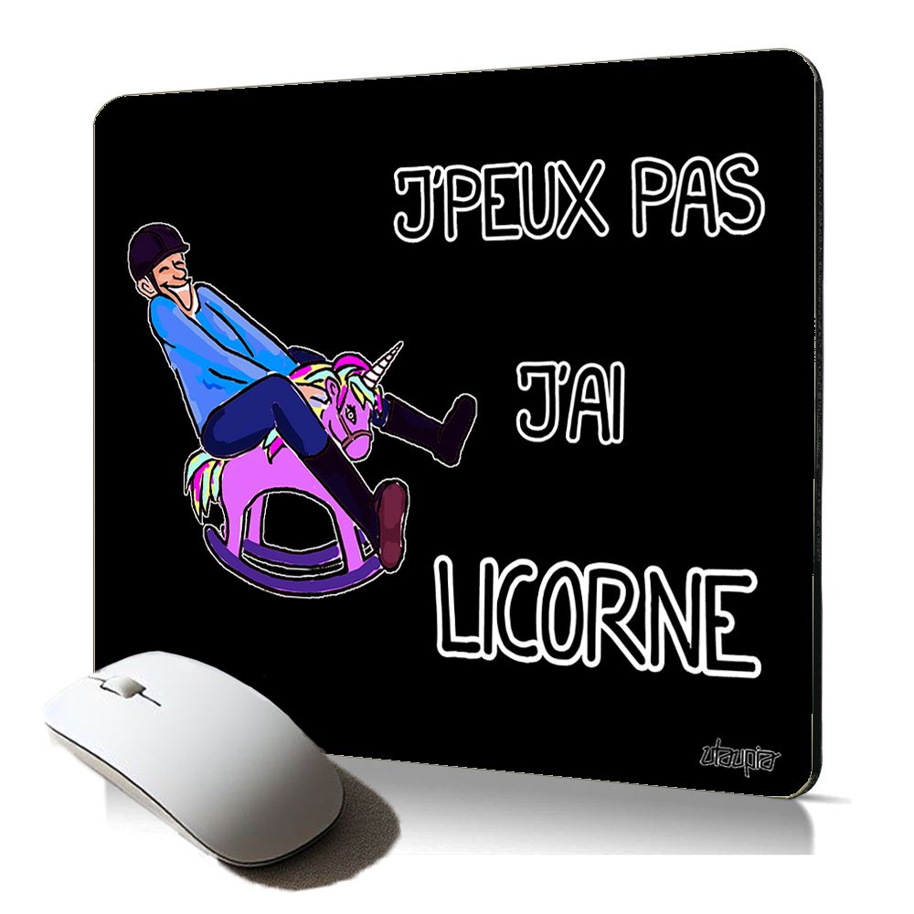 Utaupia Soft Mousepad - Unicorn Humor Graphic
