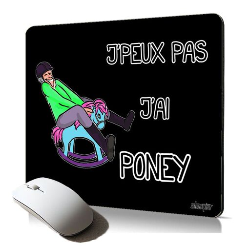 Utaupia Soft Mousepad - 'I Can't, I Have Pony' Humour Design