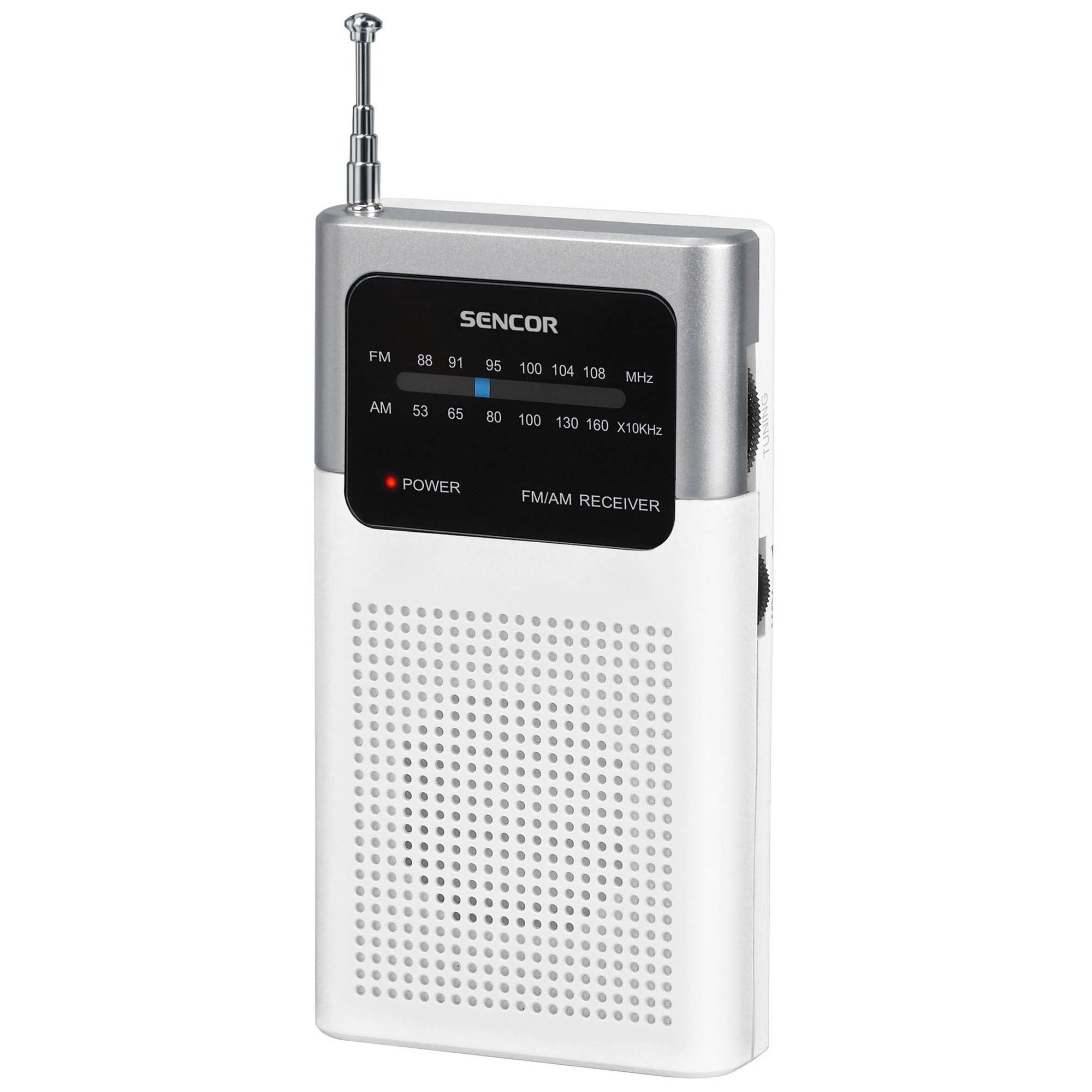Sencor 1100W Analog Radio Receiver, White